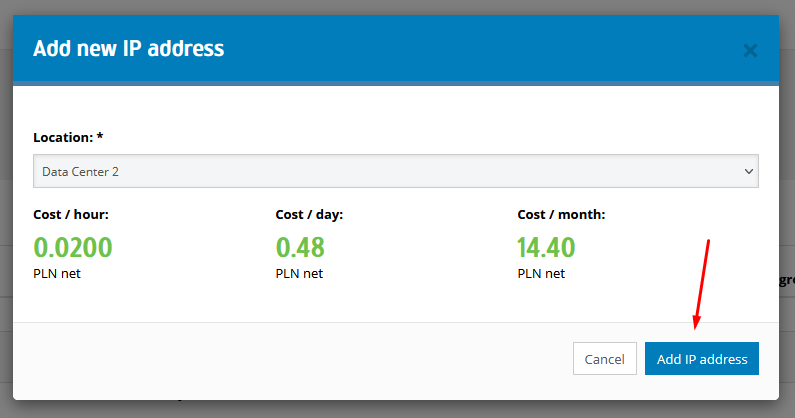 Adding additional IP addresses