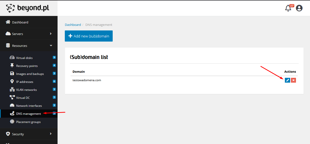 DNS load balancer and DNS failover