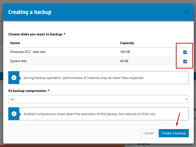 Creating an S3 backup that can be downloaded