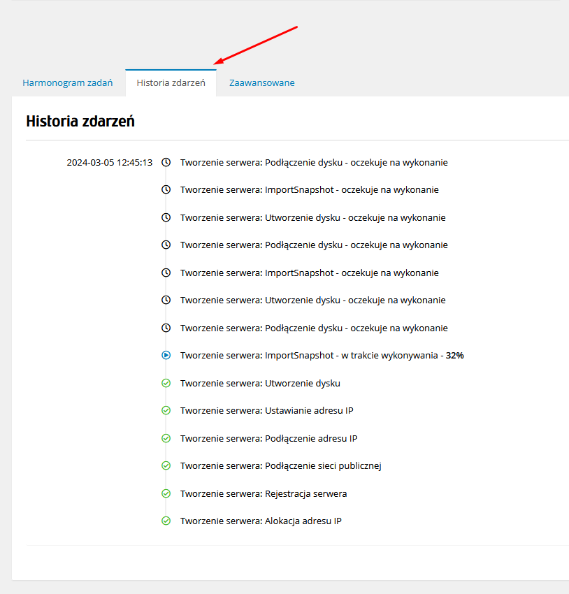 Importowanie serwera VMware do e24cloud